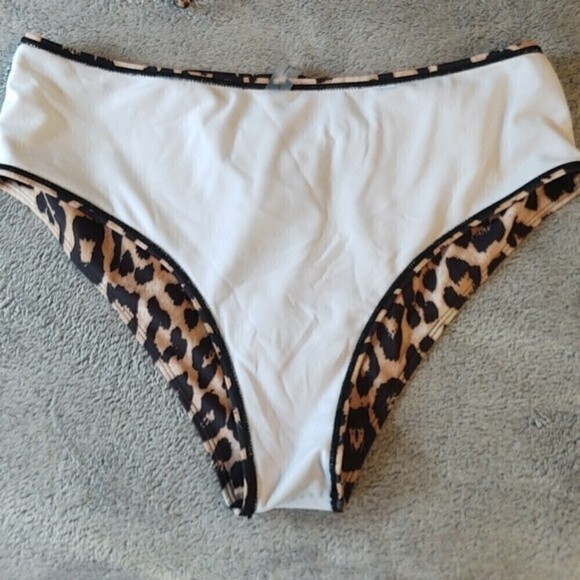 Leopard Print High Rise Bikini Sz 2XL - Picture 7 of 10